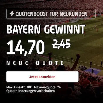 Bayern Boost bei Tipico Sieg gegen Bremen