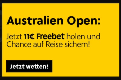 11 € Freebet Australian Open