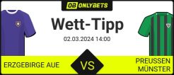 Aue Münster Tipps und Wetten
