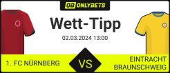 Nürnberg Braunschweig Tipps und Wetten
