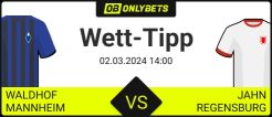 Waldhof Mannheim Regensburg Tipps und Quoten