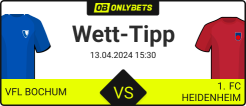 Wett-Tipps & Quoten zu Bochum vs. Heidenheim