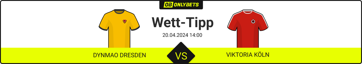 Wett-Tipp & Quoten Dynamo Dresden vs. Viktoria Köln