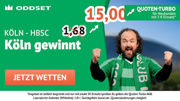 oddset quoten turbo auf köln gewinnt gegen hertha bsc