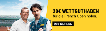 IW 20€ Gutschein French Open, 26.5.