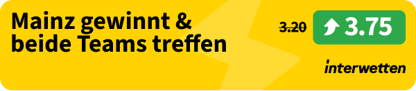 Interwetten Boost auf Mainz, 17.5.