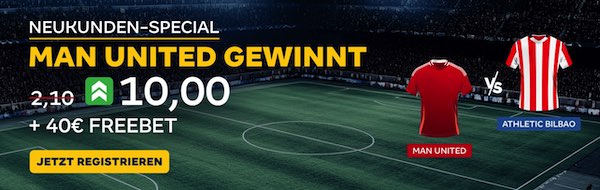 merkurbets boost auf man united gewinnt gegen athletic bilbao