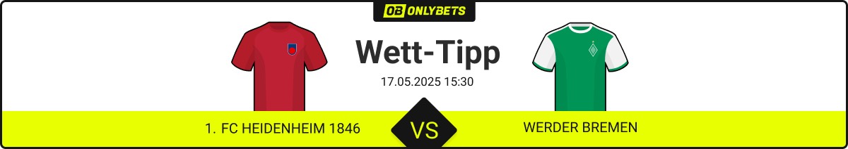 1 fc heidenheim 1846 werder bremen wett tipp