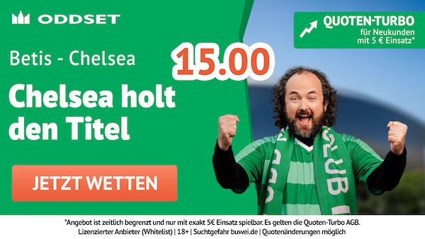 oddset quoten turbo auf chelsea holt den titel in der conference league