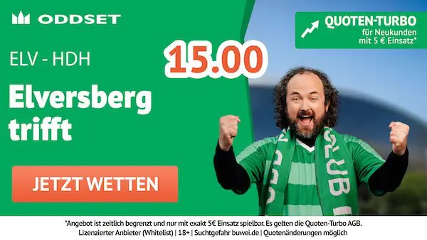 oddset quoten turbo auf elversberg trifft gegen heidenheim