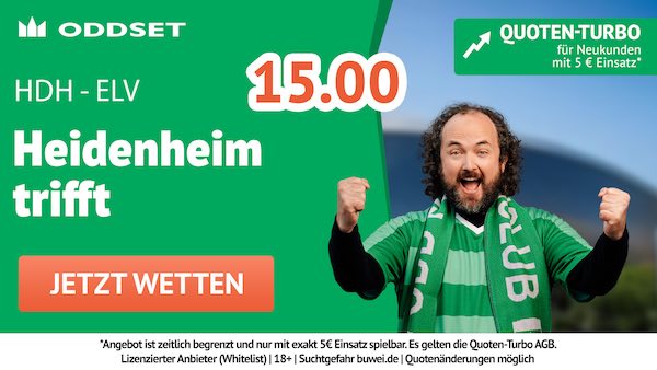 oddset quoten turbo auf heidenheim trifft gegen elversberg