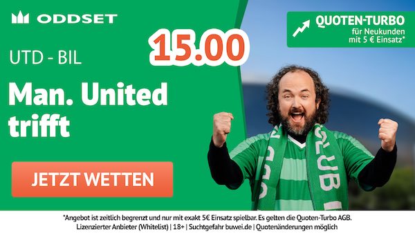 oddset quoten turbo auf man united trifft gegen bilbao