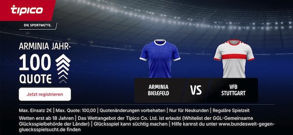 tipico boost auf arminia gewinnt gegen stuttgart