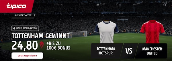 tipico boost auf tottenham gewinnt gegen manchester united