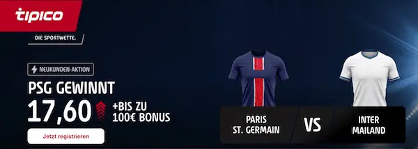 tipico boost auf psg gewinnt gegen inter mailand