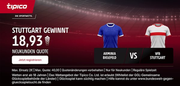 tipico boost auf stuttgart gewinnt gegen bielefeld