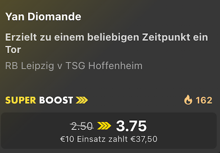 bet365 SuperBoost, 20.3.