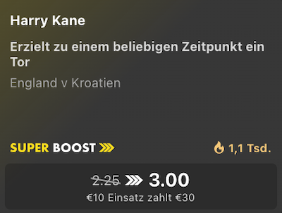England SuperBoost bet365 - 17.6.