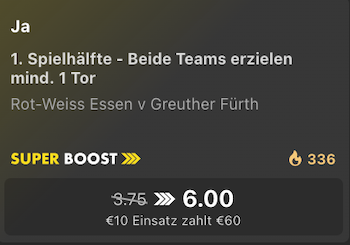 Bet365 SuperBoost 22.5.