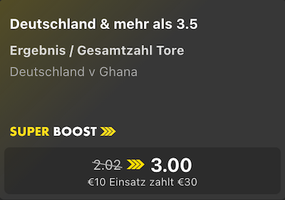 bet365 Boost GER GHA, 30.3.