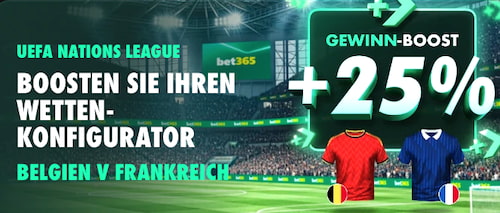 bet365 Boost Belgien Frankreich 28.9.
