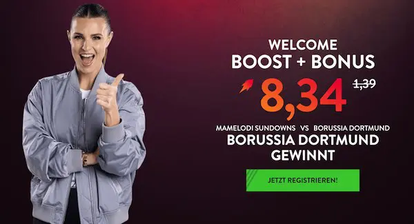 neobet boost auf borussia dortmund gewinnt gegen mamelodi sundowns