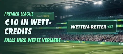 Wetten Retter bet365, Premier League 4.3.