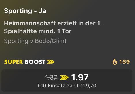 SuperBoost bet365, 17.3.
