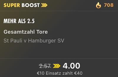 Bet365 SuperBoost, 23.1.