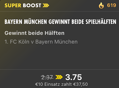 SuperBoost bet365 Bayen, 14.1.