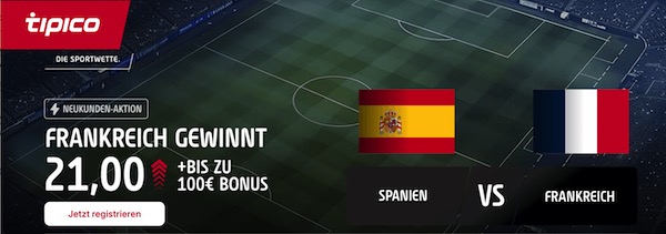 tipico boost auf frankreich gewinnt gegen spanien