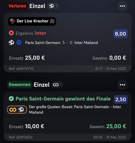 Unsere Champions League Wetten bei Winamax 