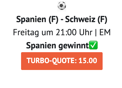 oddset spanien damen, 18.7.