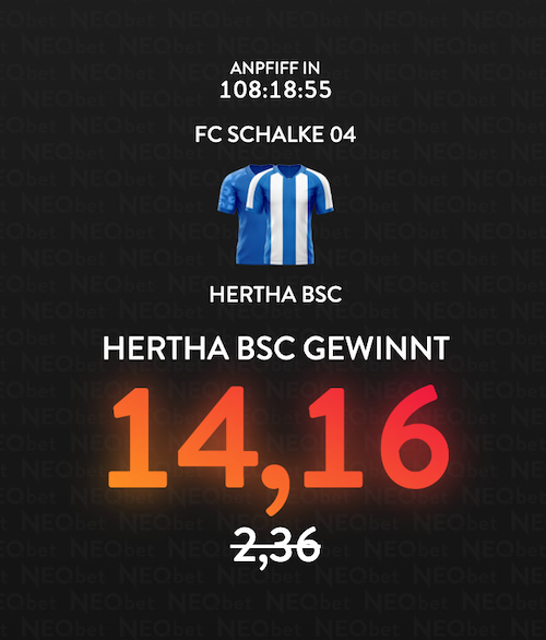 hertha neobet boost, 1.8.