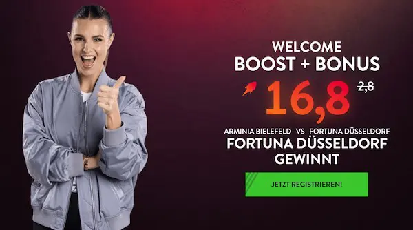 neobet boost auf fortuna düsseldorf gewinnt gegen arminia bielefeld