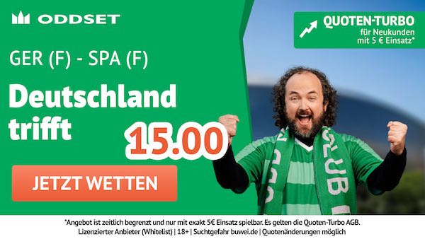 oddset quoten turbo auf deutschland trifft bei der frauen em gegen spanien