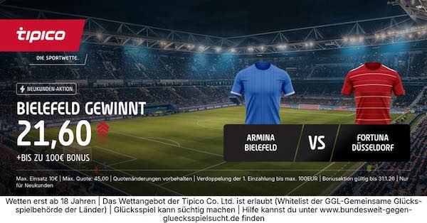 tipico boost auf bielefeld gewinnt gegen fortuna düsseldorf