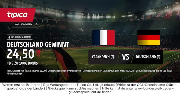 tipico boost auf deutschland gewinnt bei der frauen em gegen frankreich