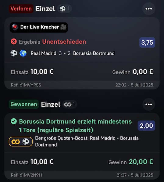 Zwei Wetten zum Klub-WM Viertelfinale zwischen Real Madrid und Dortmund