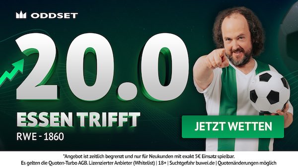 oddset quoten turbo auf essen trifft gegen 1860