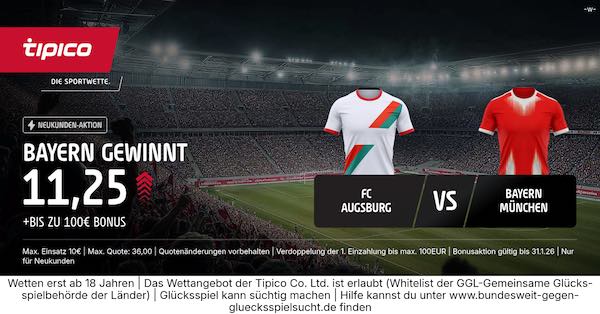 tipico boost auf bayern gewinnt beim fc augsburg