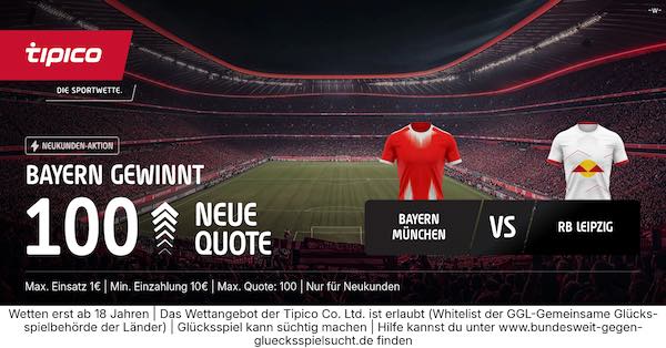 tipico boost auf bayern gewinnt gegen rb leipzig