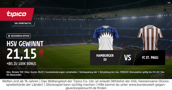 tipico boost auf hsv gewinnt gegen st pauli