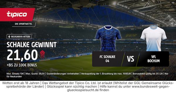 tipico boost auf schalke gewinnt gegen bochum
