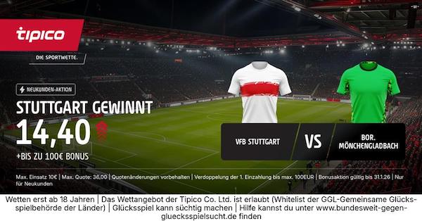 tipico boost auf stuttgart gewinnt gegen gladbach