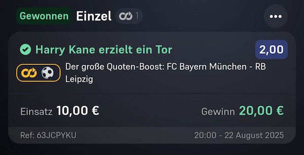 Goldener Quotenboost zum Auftakt der Bundesliga Saison 25/26