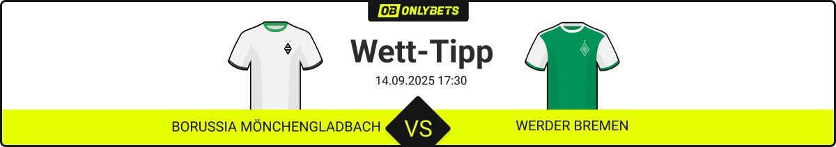 borussia mönchengladbach werder bremen wett tipp