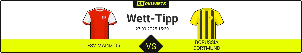 1 fsv mainz 05 borussia dortmund wett tipp