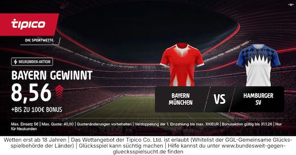 tipico boost auf bayern gewinnt gegen den hsv