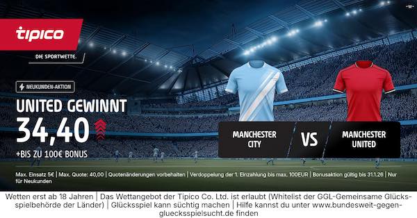 tipico boost auf united gewinnt gegen man city